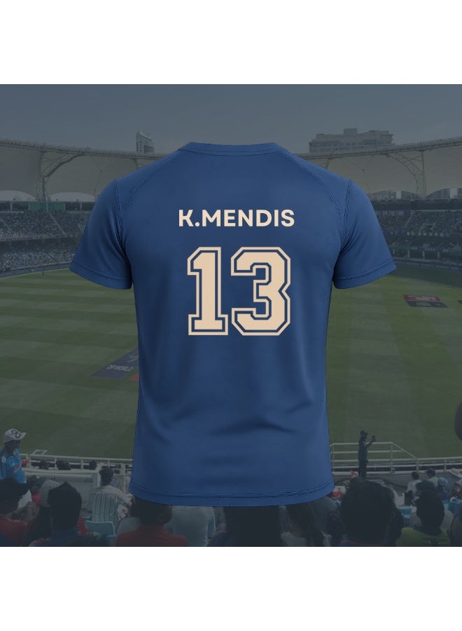 Srilanka Cricket Player Name Dry Fit T-Shirt For Mens | Half Sleeve Round Neck | Jersey For Sports,Training & Casual Wear | Lightweight Tee - Image 2