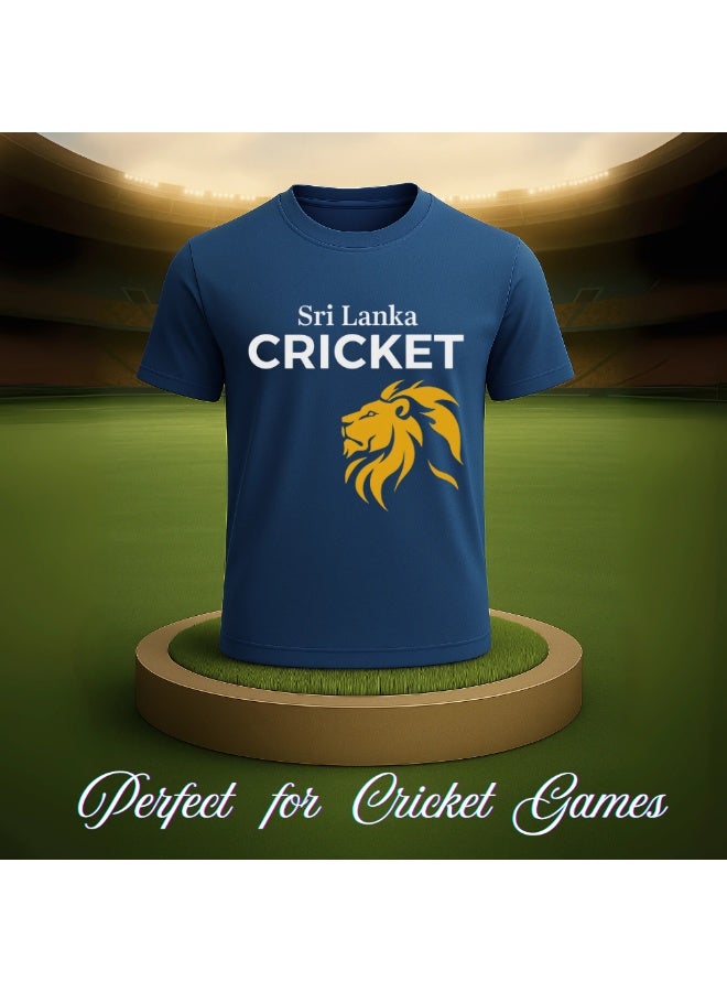Srilanka Cricket Player Name Dry Fit T-Shirt For Mens | Half Sleeve Round Neck | Jersey For Sports,Training & Casual Wear | Lightweight Tee - Image 5
