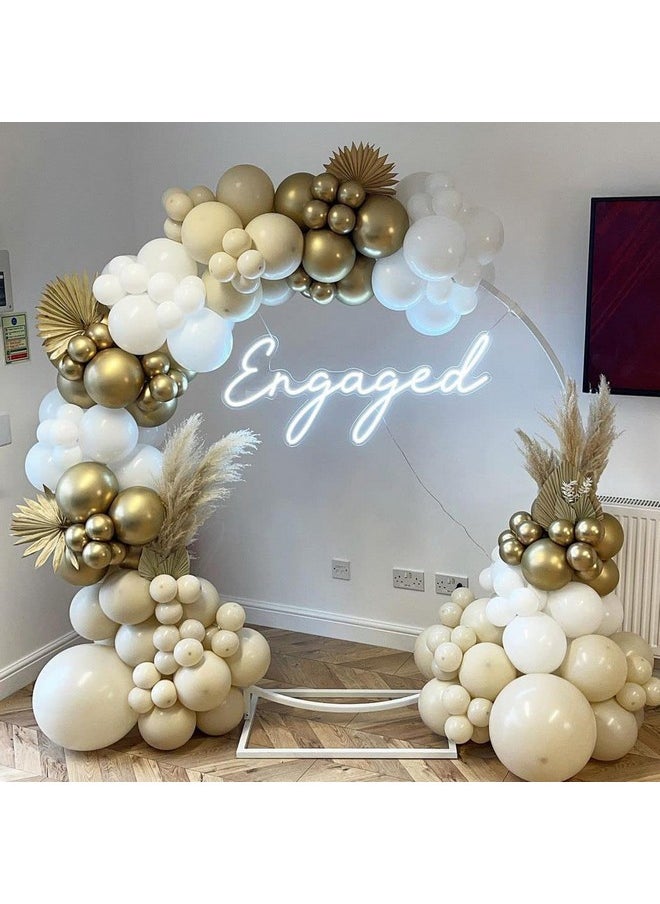 PartyWoo PartyWoo White Sand Balloons, 140 pcs Boho White Balloons Different Sizes Pack of 18 Inch 12 Inch 10 Inch 5 Inch Sand White Balloons for Balloon Garland Balloon Arch as Party Decorations, White-F12  - Image 2