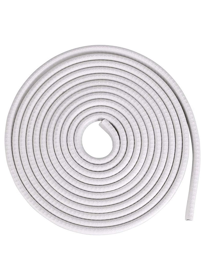 5 Meter Car Door Edge Guards U Shape Trim Rubber Seal Protector Rubber Car Door Protector Anti Collision Rubber Clips Fit For Car Door White - Image 1