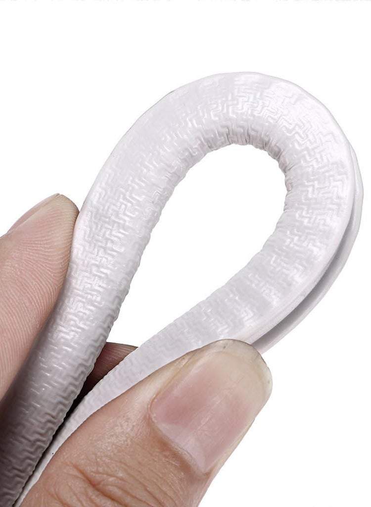 5 Meter Car Door Edge Guards U Shape Trim Rubber Seal Protector Rubber Car Door Protector Anti Collision Rubber Clips Fit For Car Door White - Image 5