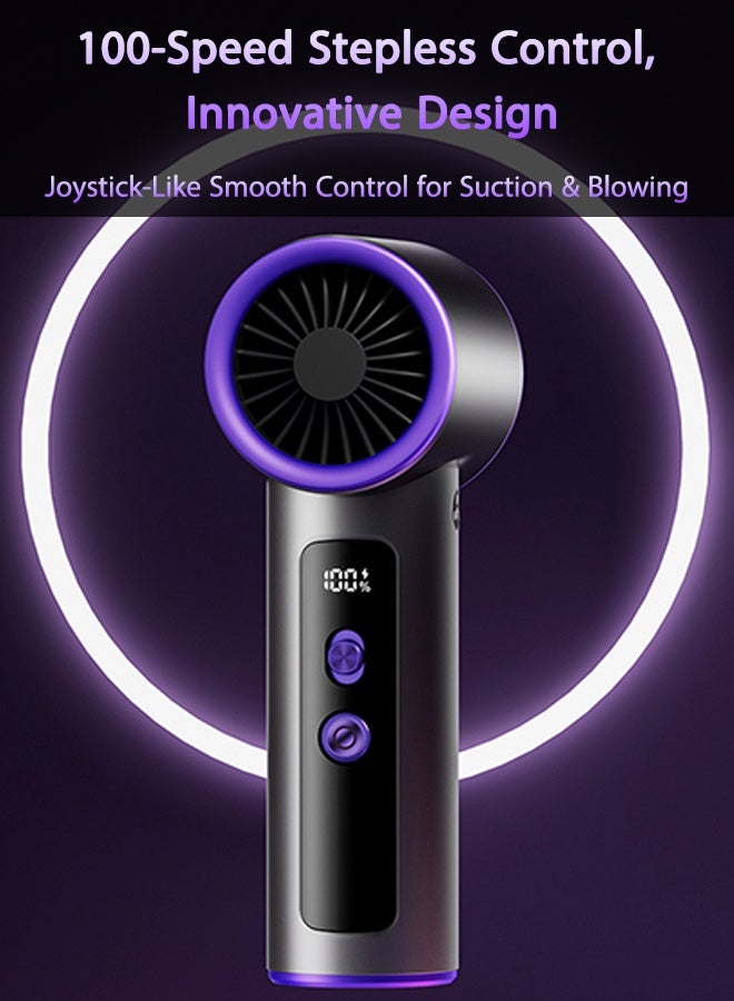DAREU Cordless Handheld Vacuum Cleaner with 18000Pa Suction, 50000 RPM Motor, USB Type-C Rechargeable Mini Vacuum for Car, Home, Office, Blower & Inflator – 130ml Dustbin - Image 5