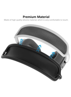 AROAQ Clear Soft TPU Airpod Max Ear Cover, Silicone Cases Suitable for Apple AirPods Max 3-in-1 Headphones Anti-Scratch Ear Cups Cover Headband Cover and Ear Pad Protector Case Skin Accessories  - Image 4