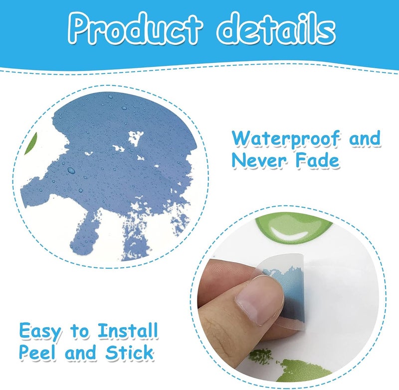 Sinekong Colorful Inspirational Quotes Wall Decals Vinyl Paint Splatter Handprint Wall Stickers Motivational Sticker Positive Saying Wall Decals for Classroom School Kids Bedroom Playroom Nursery Wall Decor - Image 5