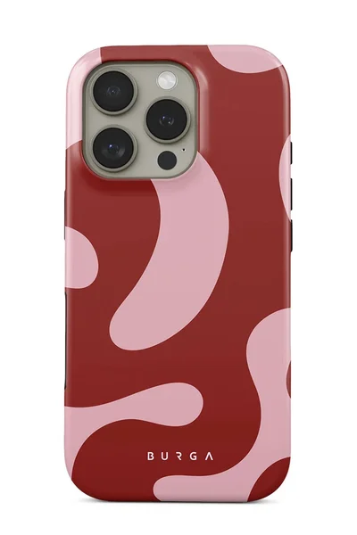 BURGA iPhone 16 Pro Max Case, 2 Piece Hard Shell + TPU Silicone Interior, Shock Absorption, All Port Accessible, Raised Bezel For Screen &amp; Camera Protection, Never Fading HQ Print,Flex