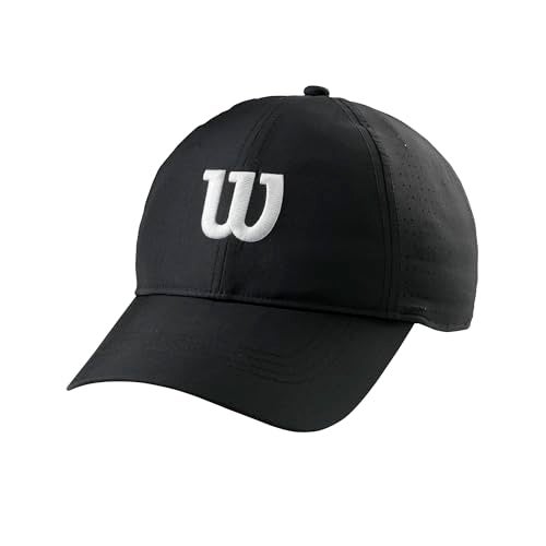 WILSON Womens Ultralight Tennis Cap, Black - Image 1