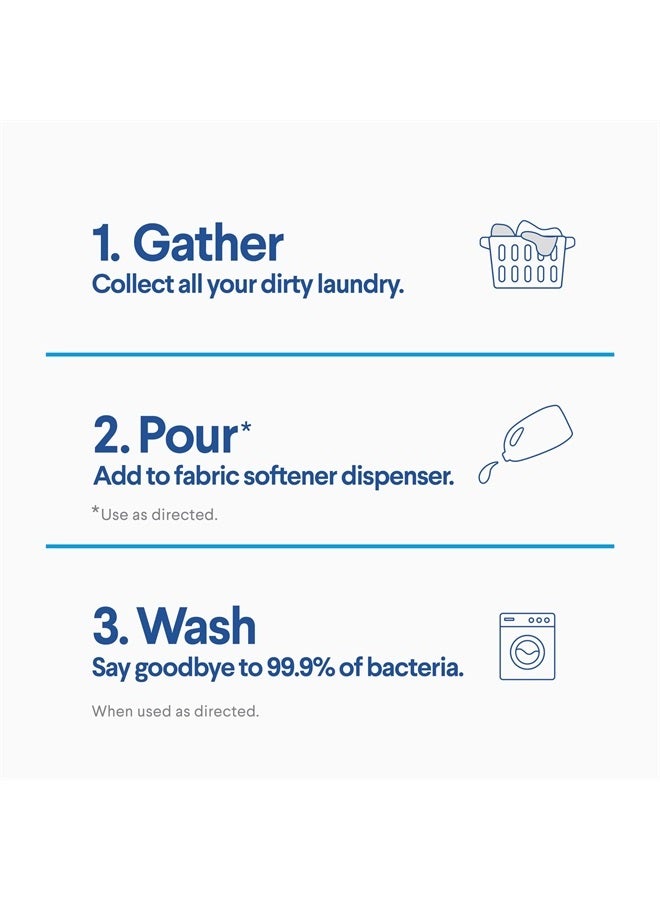 Clorox معقم الملابس، يقتل 99.9% من البكتيريا المسببة للرائحة على الملابس، 80 أونصة سائلة، عبوة من 2 - Image 4
