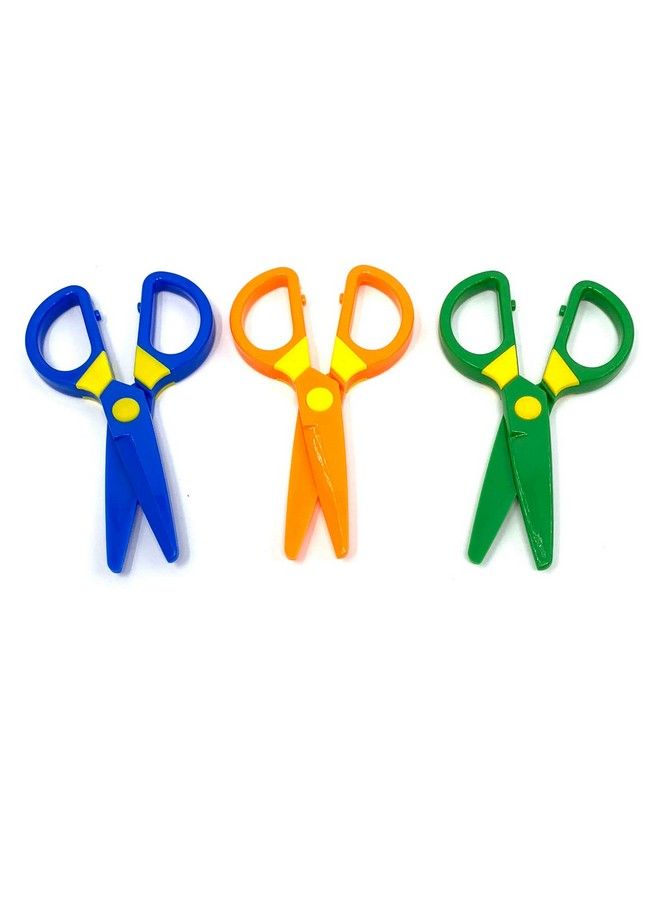 JIALEEY Plastic Childsafe Scissor Set Toddlers Training Scissors Preschool Training Scissors And Children Art Supplies（3Pcs） - Image 4