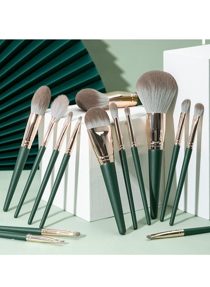 14Pcs Makeup Brushes Set Large Fluffy Soft Eye Shadow Foundation Brush Women Cosmetic Powder Blush Blending Beauty Make Up Tools - Image 1