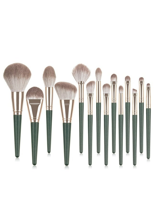 14Pcs Makeup Brushes Set Large Fluffy Soft Eye Shadow Foundation Brush Women Cosmetic Powder Blush Blending Beauty Make Up Tools - Image 2
