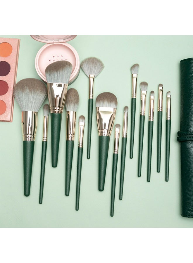 14Pcs Makeup Brushes Set Large Fluffy Soft Eye Shadow Foundation Brush Women Cosmetic Powder Blush Blending Beauty Make Up Tools - Image 4