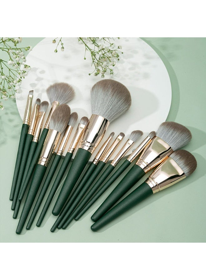 14Pcs Makeup Brushes Set Large Fluffy Soft Eye Shadow Foundation Brush Women Cosmetic Powder Blush Blending Beauty Make Up Tools - Image 3