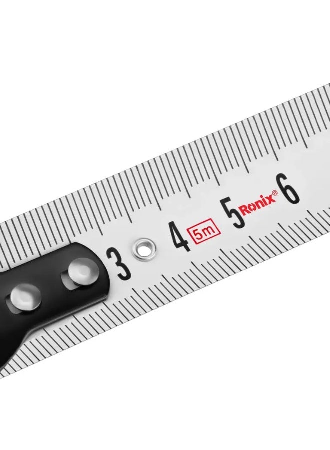 RONIX 5m Measuring Tape Omega Model, 25mm Blade, Magnetic Hook, German Engineering #Ronix RH-9063 - Image 5