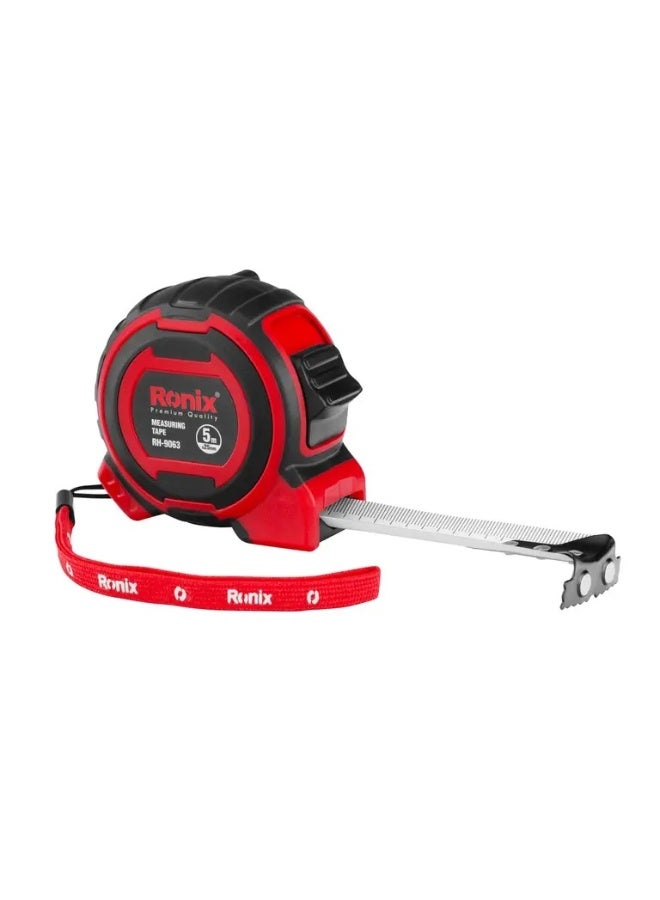 RONIX 5m Measuring Tape Omega Model, 25mm Blade, Magnetic Hook, German Engineering #Ronix RH-9063 - Image 4