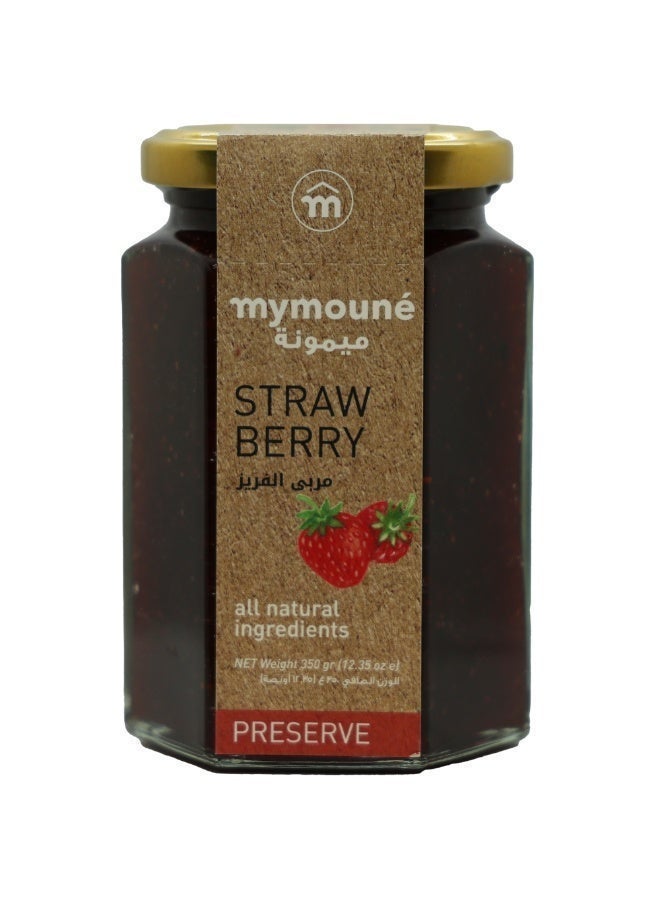 MYMOUNE Strawberry Jam 350g | 74% Fruit Content | Natural, No Artificial Additives | Premium Lebanese Fruit Preserve - Image 1