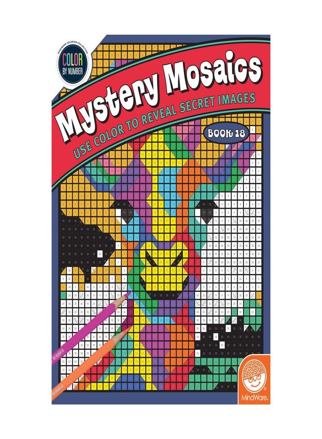 MindWare Color by Number Mystery Mosaic: Book 18 - Ages 6 & up - Image 1