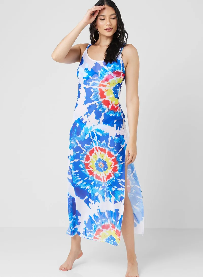 Ginger Printed Beach Cover Up