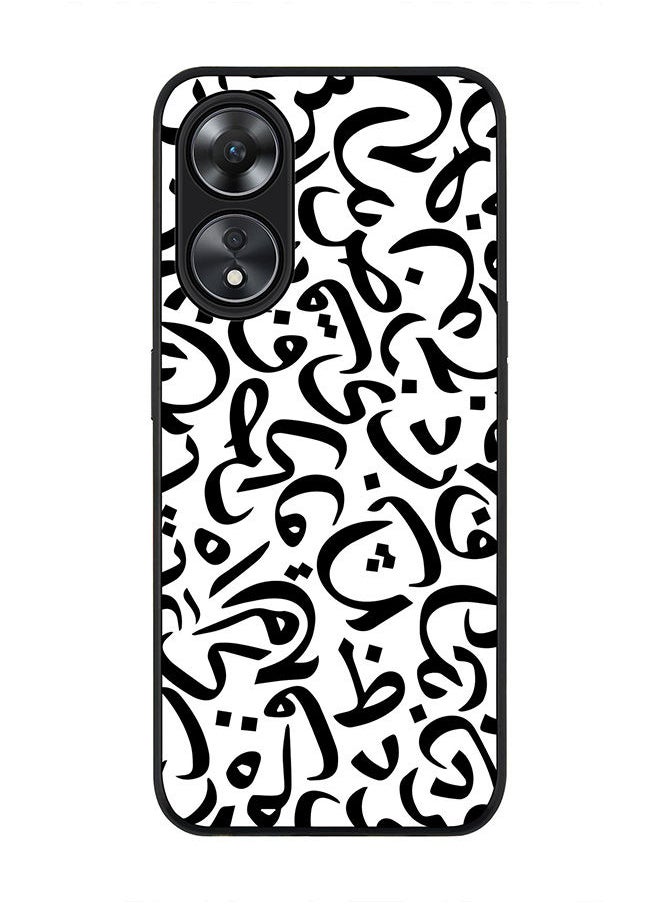 Stylizedd Rugged Black edge case for Oppo A78 5G / Oppo A58 5G Slim fit Soft Case Flexible Rubber Edges Anti Drop TPU Gel Thin Cover -  Arabian Pearls  - Image 1
