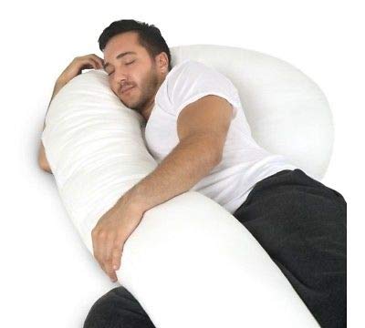 METRONFull Body Pregnancy Pillow C Shaped Soft Support Cushion for Maternity Nursing and Back Pain Relief Husbands can Also Use - Image 5