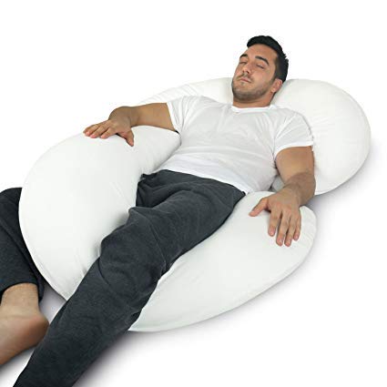 METRONFull Body Pregnancy Pillow C Shaped Soft Support Cushion for Maternity Nursing and Back Pain Relief Husbands can Also Use - Image 4