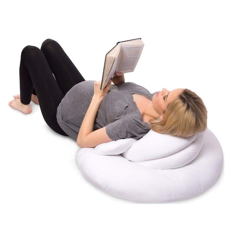 METRONFull Body Pregnancy Pillow C Shaped Soft Support Cushion for Maternity Nursing and Back Pain Relief Husbands can Also Use - Image 3