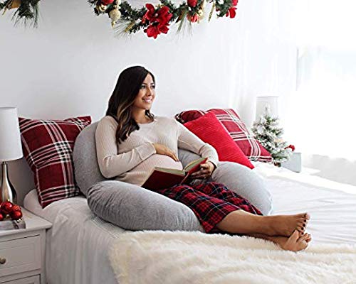 METRONFull Body Pregnancy Pillow C Shaped Soft Support Cushion for Maternity Nursing and Back Pain Relief Husbands can Also Use - Image 2