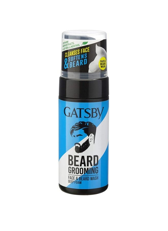 GATSBY Beard Grooming Face And Beard Wash Deep Foam 110 ml  - Image 1