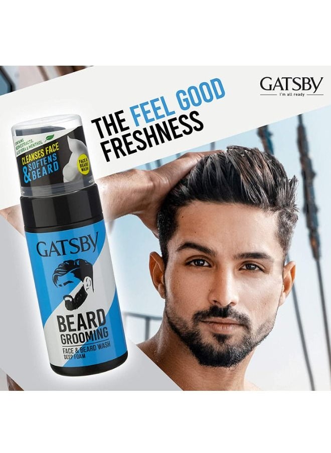 GATSBY Beard Grooming Face And Beard Wash Deep Foam 110 ml  - Image 5