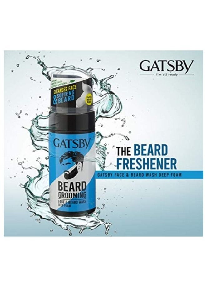 GATSBY Beard Grooming Face And Beard Wash Deep Foam 110 ml  - Image 4