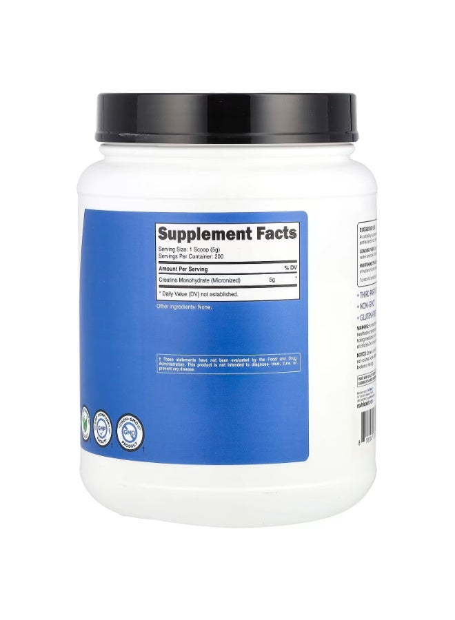 Nutricost, Performance, Creatine Monohydrate, Unflavored , 2.2 lb (1 kg) - Image 2