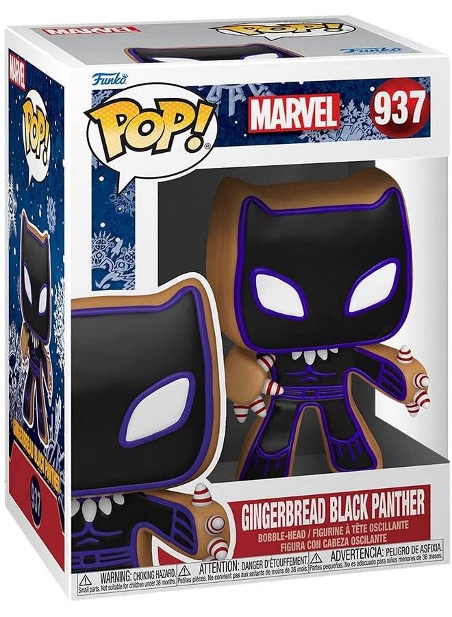 Funko Pop! Marvel: Gingerbread Black Panther Bundled With Ecotek Pop Protector - Image 4