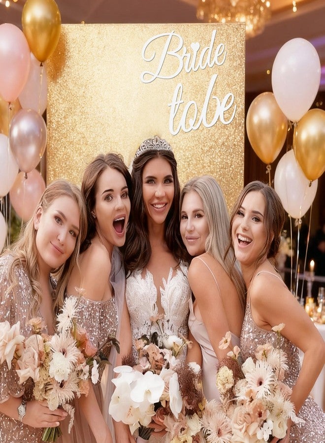 TONIFUL Bride to Be Sign for Backdrop & Balloon Arch,White Felt Letters Bride to Be Sign Bridal Shower Banner Wedding Prop for Bridal Shower,Wedding,Bachelorette Engagement Party - Image 5