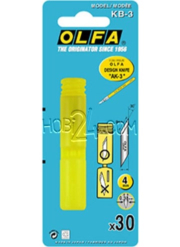 OLFA Kb-3 Fine-Tip Cretoire Spare Blade 30 Pack (For Ak-3)  - Image 2