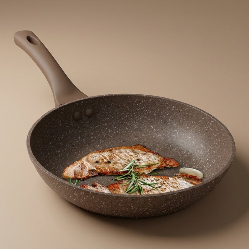 Rocky Al Saif Gallery Granite Cookware (Rocky), 26cm - Brown - Image 1