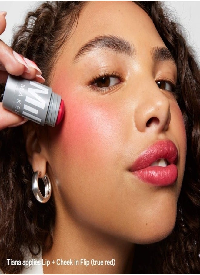 MILK MAKEUP - Milk Makeup Lip and Cheek Tint - Pigmented Cream Stick - Natural Vegan Formula - 6ml (Flip - True Red) - Image 1