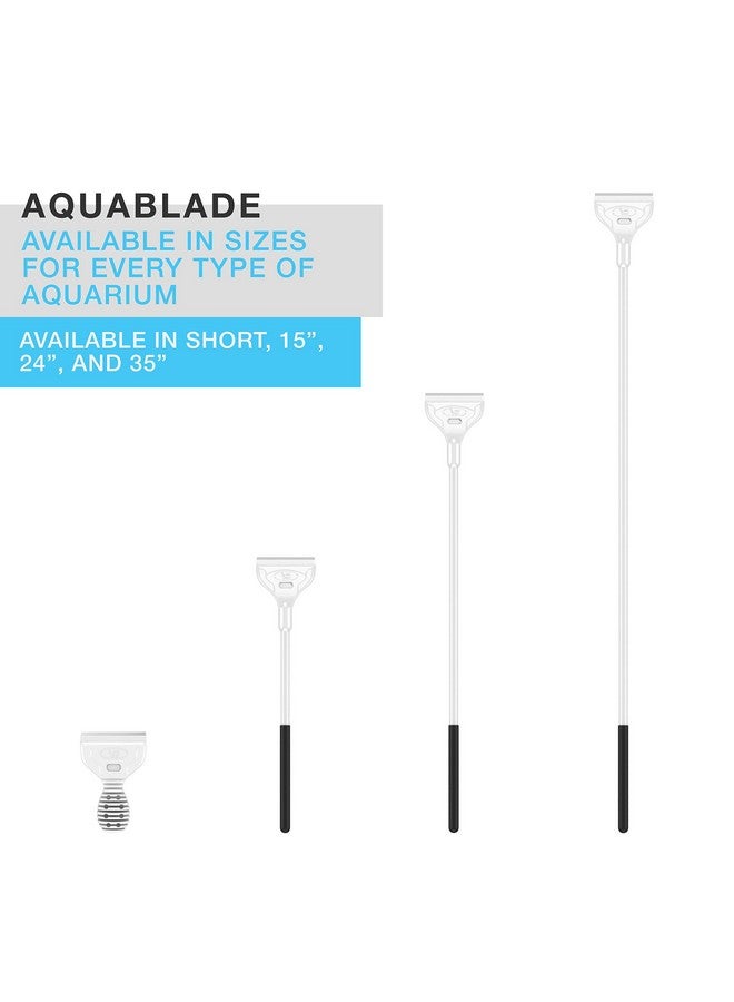 Continuum Aquatics AquaBlade M - Short Stainless Steel Aquarium Scraper to Clean Aquarium Tank,White - Image 5