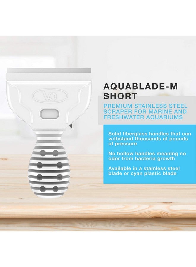 Continuum Aquatics AquaBlade M - Short Stainless Steel Aquarium Scraper to Clean Aquarium Tank,White - Image 3