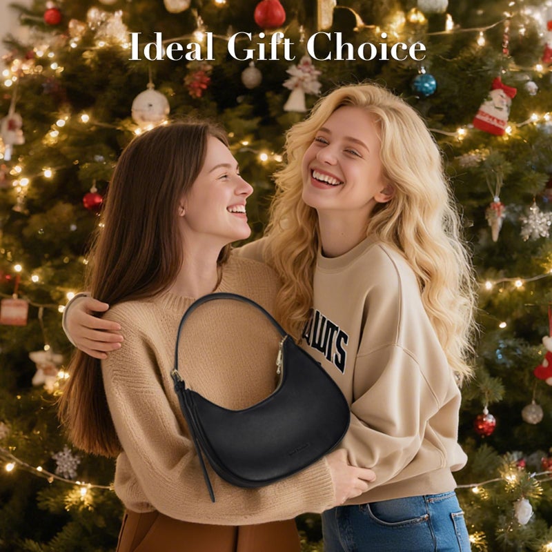 Missnine Shoulder Bag Purses for Women Small Handbags Mini Clutch Purse with Adjustable Strap Trendy Hobo Underarm Crescent - Image 3