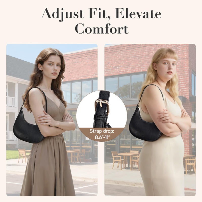 Missnine Shoulder Bag Purses for Women Small Handbags Mini Clutch Purse with Adjustable Strap Trendy Hobo Underarm Crescent - Image 5