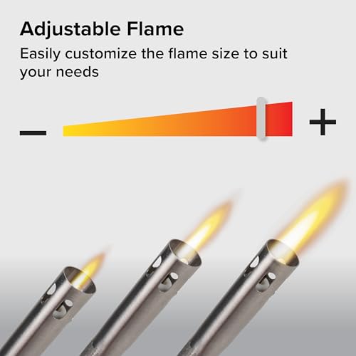 Camco Olympian GM-3X Adjustable Flame Gas Match - Features Windproof Continuous Ignition & Slender Design Equipped with Safety Lock - Refillable with Butane Lighter Fluid (57549) - Image 4