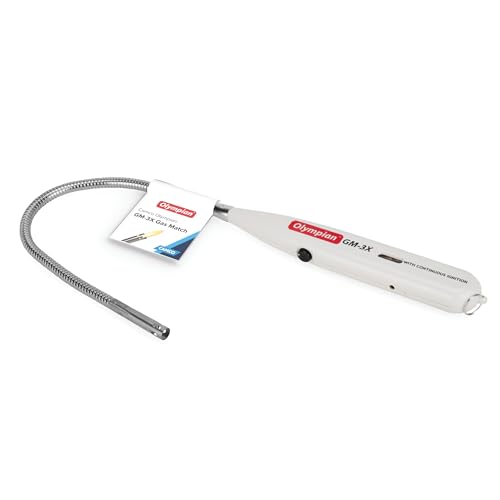 Camco Olympian GM-3X Adjustable Flame Gas Match - Features Windproof Continuous Ignition & Slender Design Equipped with Safety Lock - Refillable with Butane Lighter Fluid (57549) - Image 1