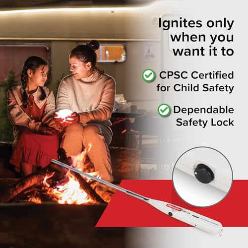 Camco Olympian GM-3X Adjustable Flame Gas Match - Features Windproof Continuous Ignition & Slender Design Equipped with Safety Lock - Refillable with Butane Lighter Fluid (57549) - Image 5