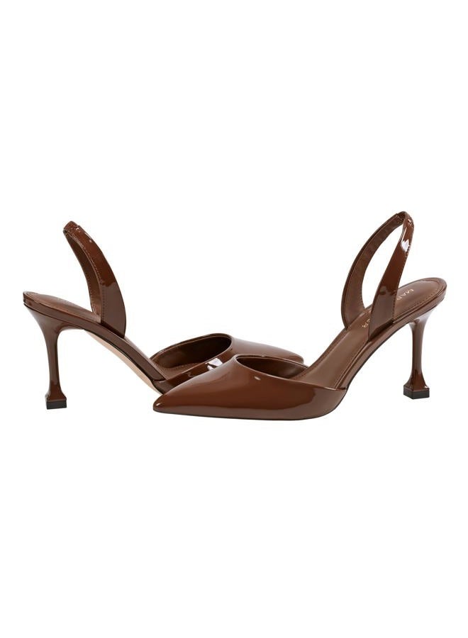 Marc Fisher Women's Hadya Pump, Dark Brown Patent 200, 8.5 - Image 2