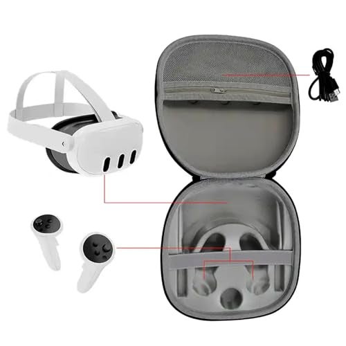 IRUSU Ethylene Vinyl Acetate (Eva) Carrying Case For Meta Quest 3. Ultimate Travel Companion For Your Meta Quest 3 Which Is Crafted From Durable Eva Material For Robust, Grey - Image 3