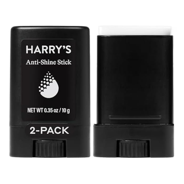 Harry's Anti-Shine Stick for Oily Skin - (2 Pack) 0.35 oz - Controls and Absorbs Oil for Matte Finish - Facial Skin Care for Men - Image 1