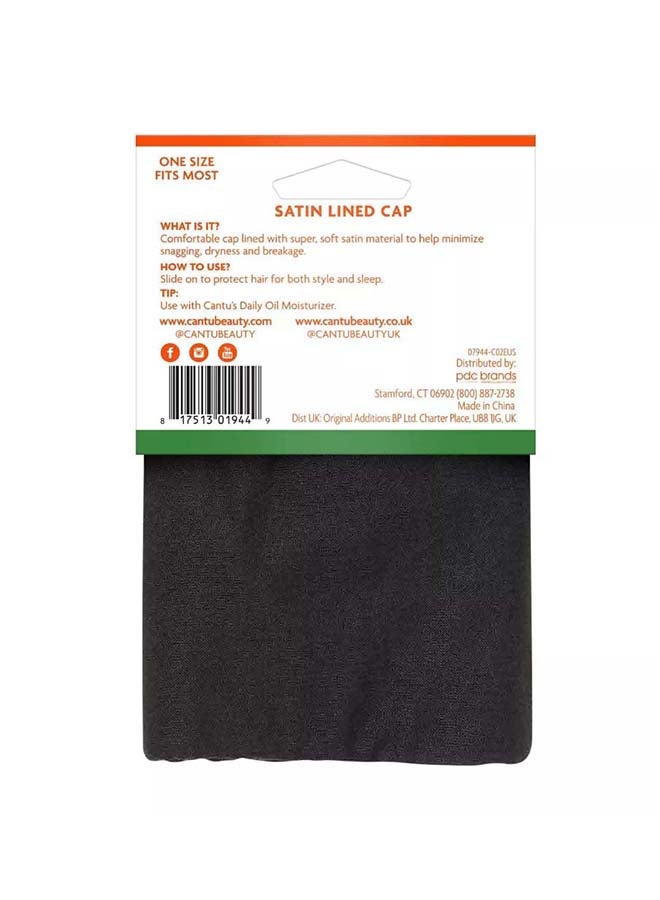 Cantu Satin Lined Cap Black - Image 2