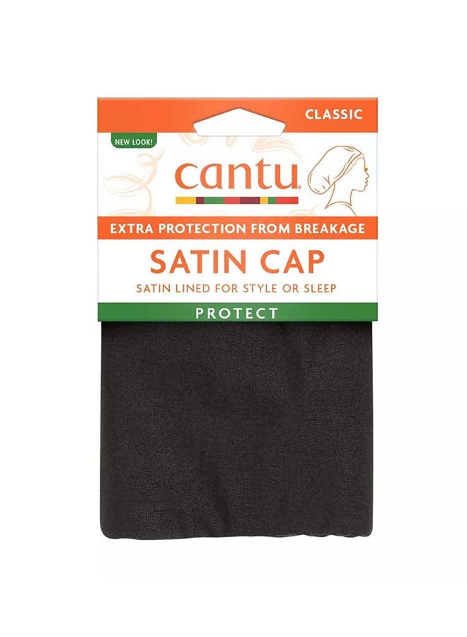 Cantu Satin Lined Cap Black - Image 1