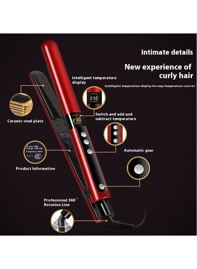 Beauenty LED digital display mini electric roll bar ceramic protection power generation clamp ironing board negative ion roll straight dual-purpose splint - Image 2