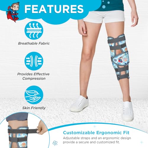 Vissco Champ Knee Brace for Kids (Firm Support) Knee Support for Osteoarthritis of knee joint, Pain Relief, Knee Stabilizer, Joint Injury, Knee Immobilizer - Image 4