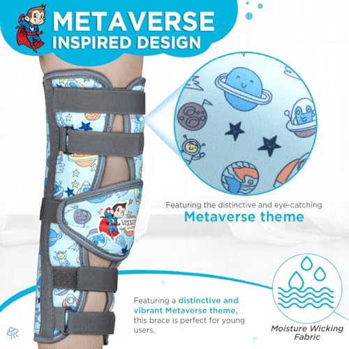 Vissco Champ Knee Brace for Kids (Firm Support) Knee Support for Osteoarthritis of knee joint, Pain Relief, Knee Stabilizer, Joint Injury, Knee Immobilizer - Image 2